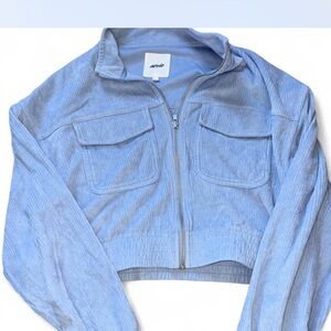 Aerie Light Blue Cropped Jacket
